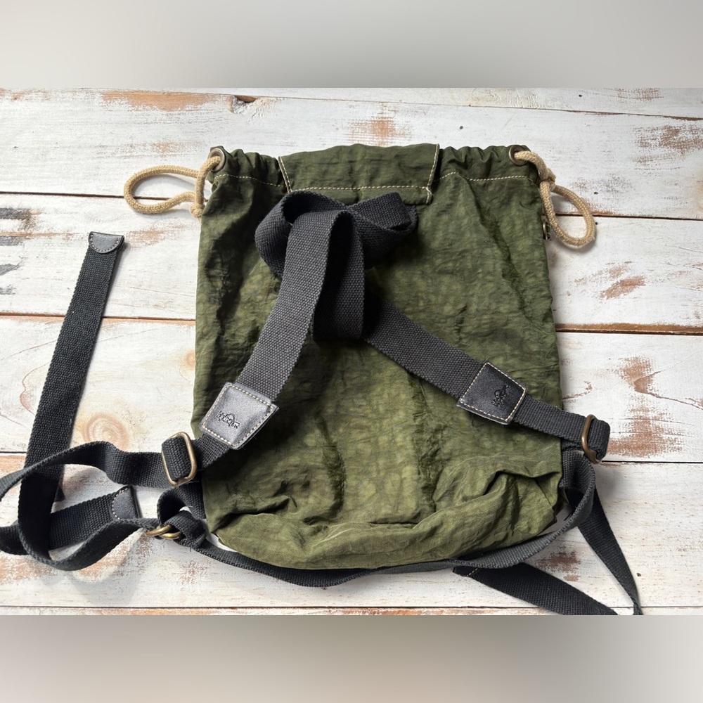 KIPLING vintage drawstring mini backpack crinkle … - image 10